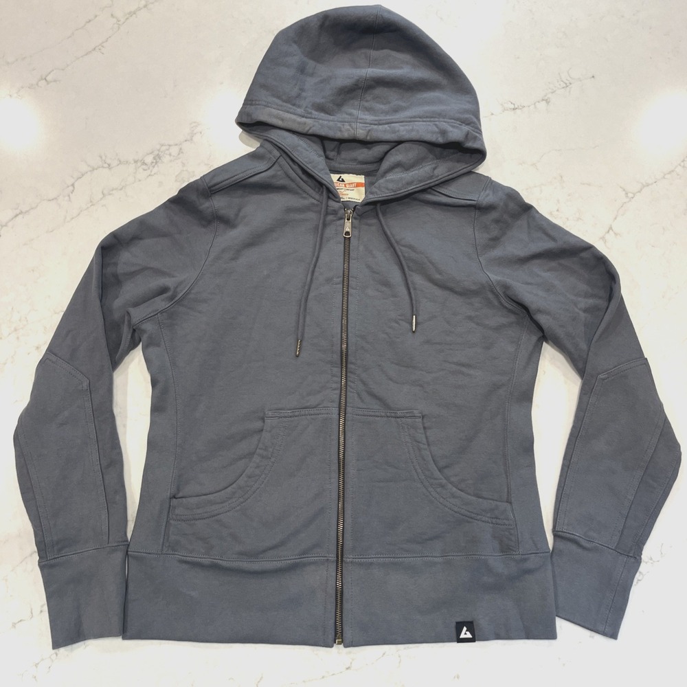 American Giant Womens XL Iron Gray Classic Full Zip Hoodie USA Made NEW Flawed